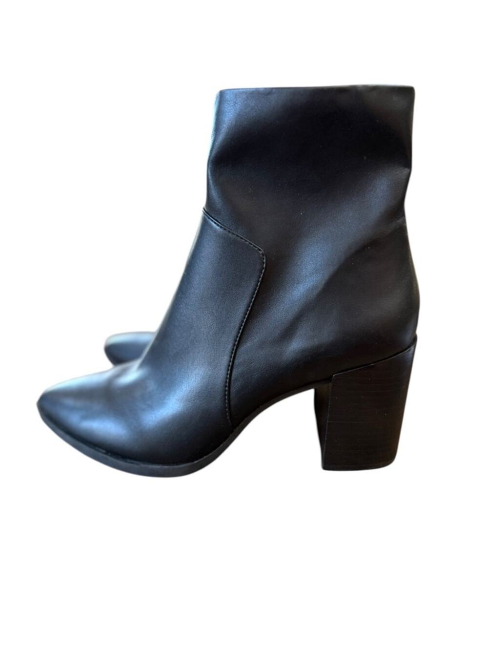 Jeffrey Campbell Duncann Black Block Heel Booties – Sz 10
